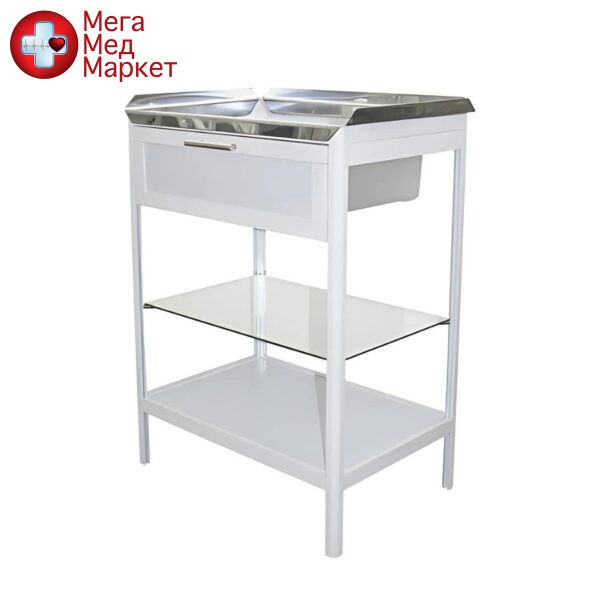 Столик маніпуляційний стільниця з нержавіючої сталі СМ-4