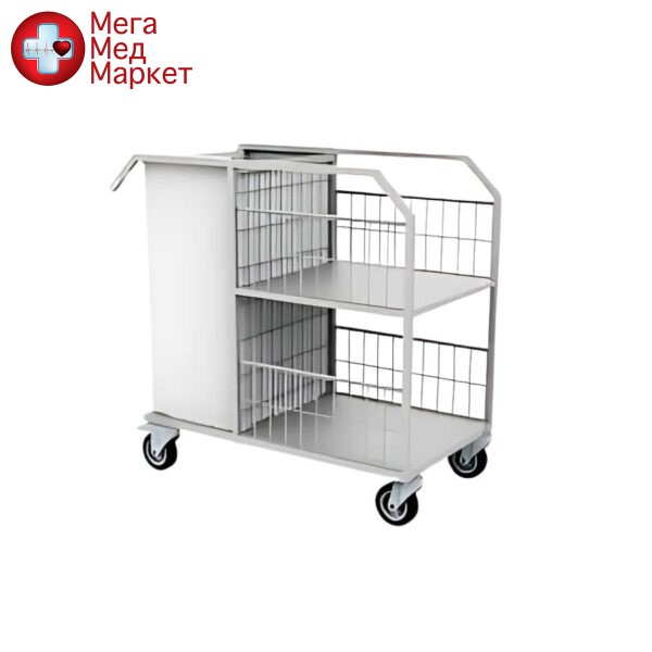 Столик-тележка для белья медицинская СТ-БТ